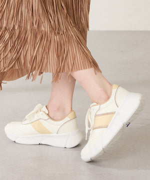 ビジュー×配色パーツ厚底スニーカー /OT3768