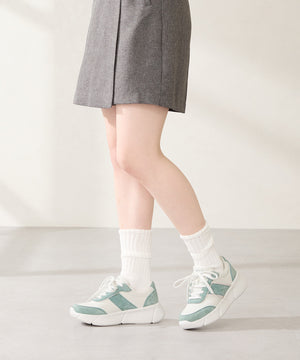 ビジュー×配色パーツ厚底スニーカー /OT3768