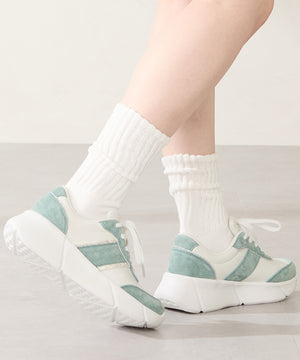 ビジュー×配色パーツ厚底スニーカー /OT3768