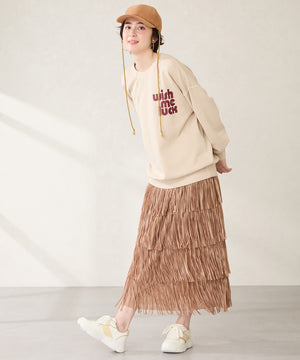 ビジュー×配色パーツ厚底スニーカー /OT3768