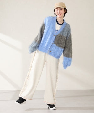 ビジュー×配色パーツ厚底スニーカー /OT3768