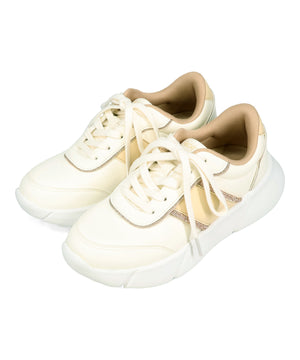 ビジュー×配色パーツ厚底スニーカー /OT3768