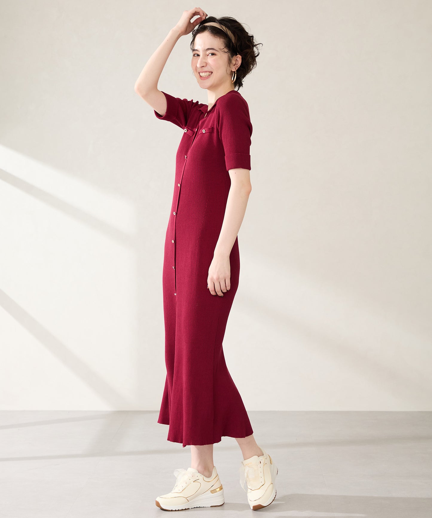 ヒールアップ2wayシューレーススニーカー/OT3775