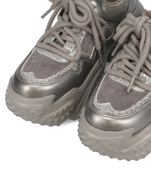 ダブルシューレース厚底スニーカー/OT3776