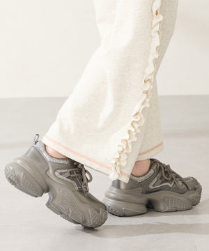 ダブルシューレース厚底スニーカー/OT3776