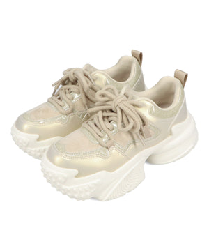 ダブルシューレース厚底スニーカー/OT3776