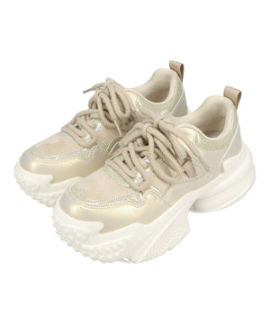 ダブルシューレース厚底スニーカー/OT3776