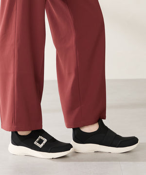 【瞬間フィット/ハンズフリー】ビジューバックルスニーカー/OT3777