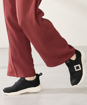 【瞬間フィット/ハンズフリー】ビジューバックルスニーカー/OT3777