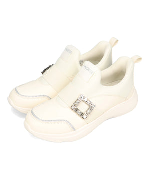 【瞬間フィット】ビジューバックルスニーカー/OT3777