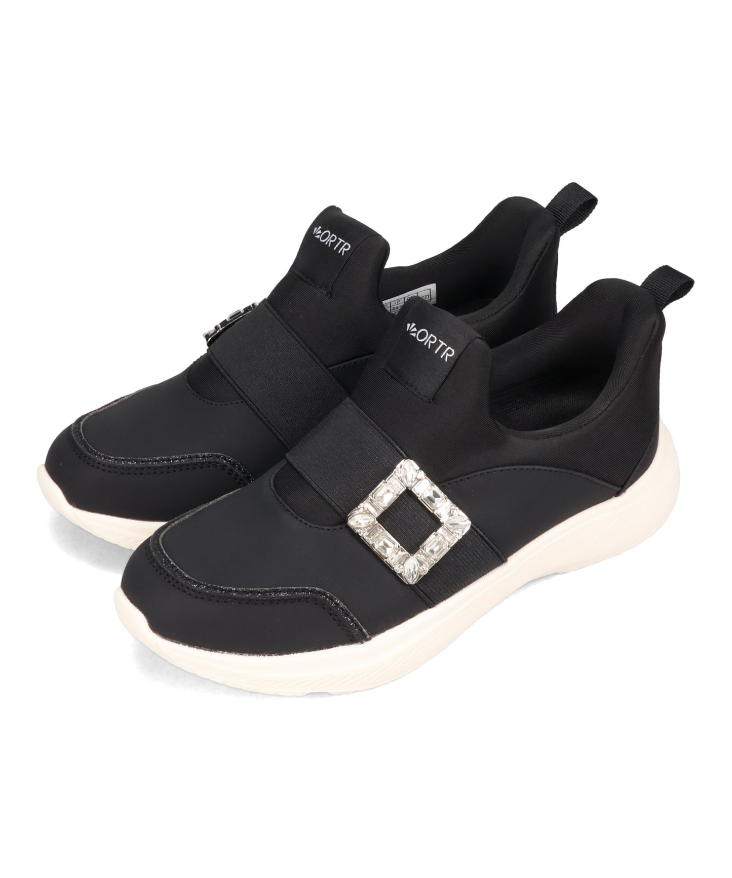 【瞬間フィット】ビジューバックルスニーカー/OT3777