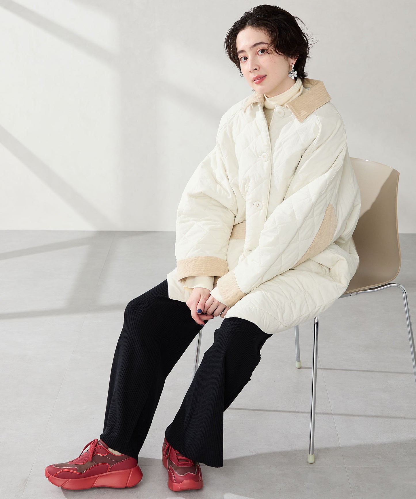 メタリックパーツ配色スニーカー/OT3780