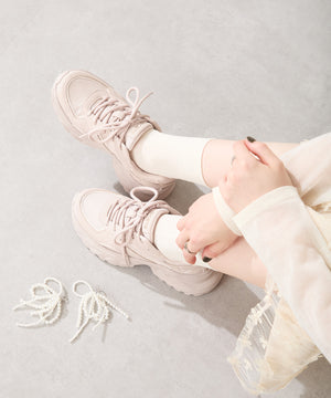 パールリボン付きダッドスニーカー/OT3781