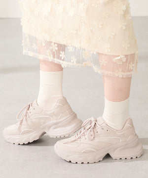 パールリボン付きダッドスニーカー/OT3781