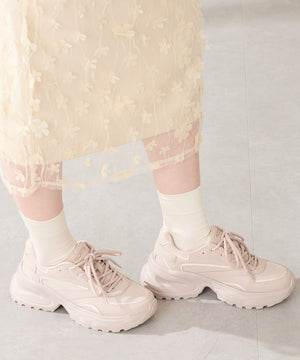 パールリボン付きダッドスニーカー/OT3781