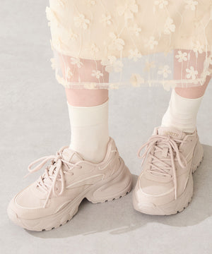 パールリボン付きダッドスニーカー/OT3781