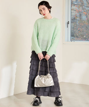 パールリボン付きダッドスニーカー/OT3781