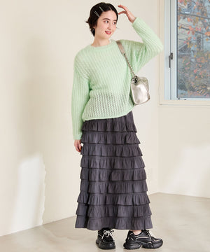 パールリボン付きダッドスニーカー/OT3781