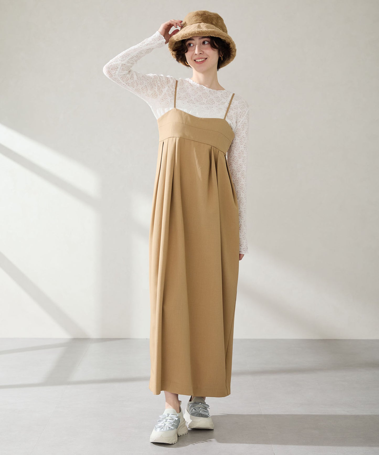 リボンディテールニットスニーカー/OT3787