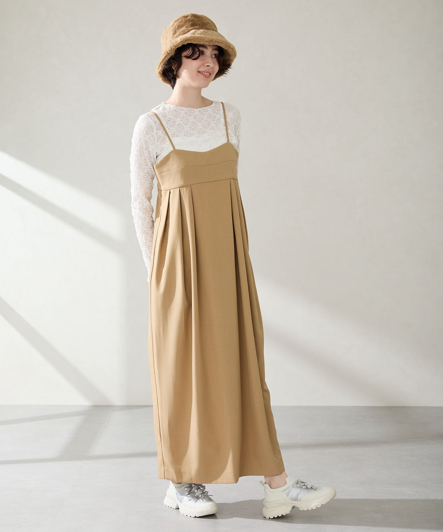 リボンディテールニットスニーカー/OT3787