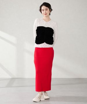 リボンディテールニットスニーカー/OT3787