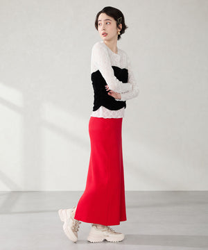 リボンディテールニットスニーカー/OT3787