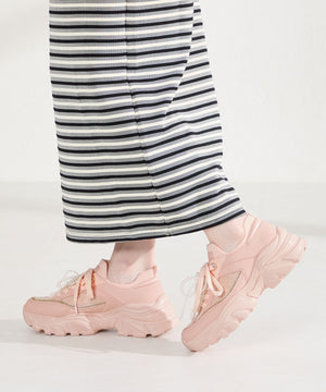 【WEB先行予約/3月上旬発売予定】2wayリボンモチーフニットスニーカー/OT3797