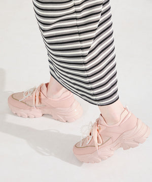 【WEB先行予約/3月上旬発売予定】2wayリボンモチーフニットスニーカー/OT3797