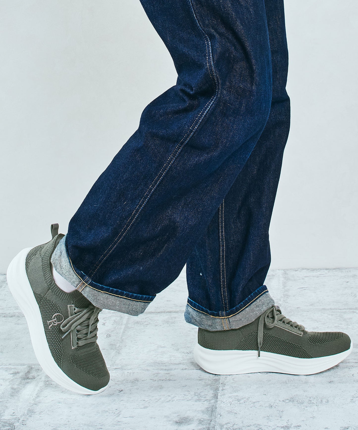 【MEN'S/瞬間フィット】ウエーブソールニットスニーカー/OT5704