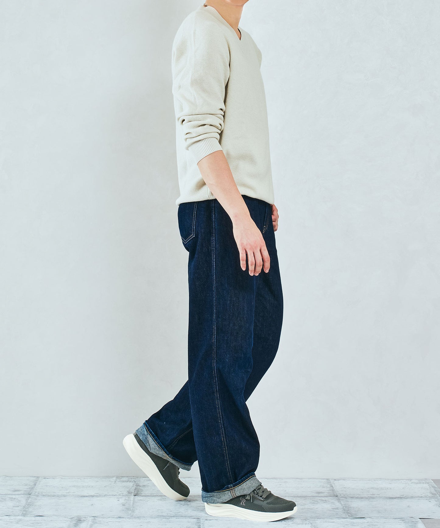 【MEN'S/瞬間フィット】ウエーブソールニットスニーカー/OT5704
