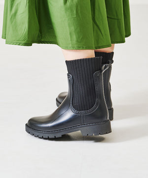 切替ニットレインブーツ/R-0017