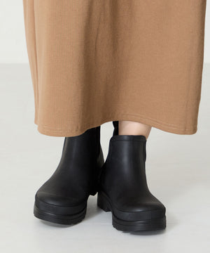 アンクル丈サイドゴア厚底レインブーツ/R-0023