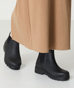 アンクル丈サイドゴア厚底レインブーツ/R-0023