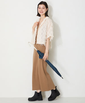 アンクル丈サイドゴア厚底レインブーツ/R-0023