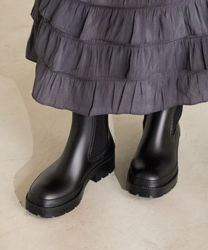 【WEB限定】ミドル丈サイドゴアレインブーツ/R-0025