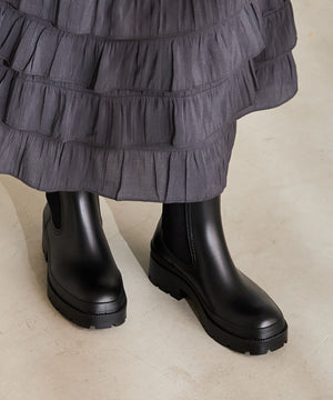 【WEB限定】ミドル丈サイドゴアレインブーツ/R-0025