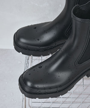 ミドル丈サイドゴアレインブーツ/R-0025