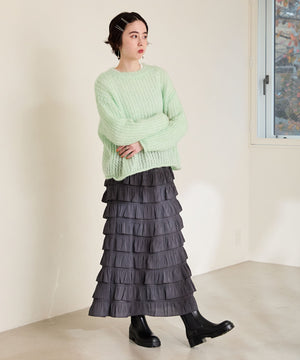 【WEB限定】ミドル丈サイドゴアレインブーツ/R-0025