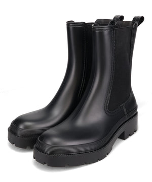 【WEB限定】ミドル丈サイドゴアレインブーツ/R-0025