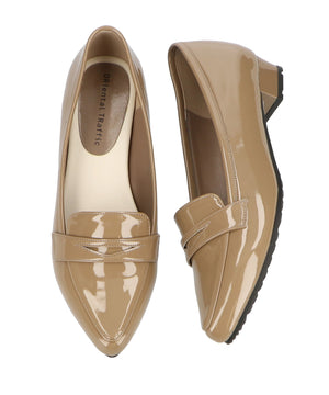 ポインテッドトゥレインパンプス/R-1016