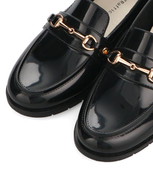 【新色追加】ビットモチーフPVCレインローファー/R-1021