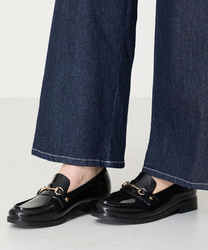 【新色追加】ビットモチーフPVCレインローファー/R-1021