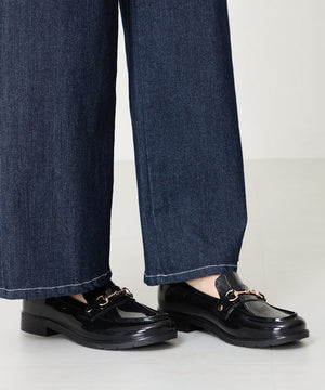 ビットモチーフPVCレインローファー/R-1021