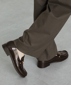 【新色追加】ビットモチーフPVCレインローファー/R-1021