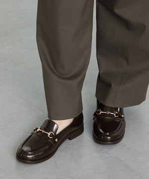 【新色追加】ビットモチーフPVCレインローファー/R-1021