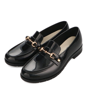 【新色追加】ビットモチーフPVCレインローファー/R-1021