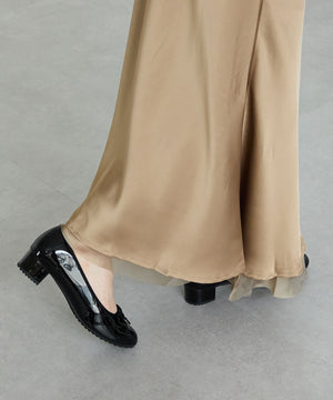 ラウンドトゥヒールレインパンプス/R-1023