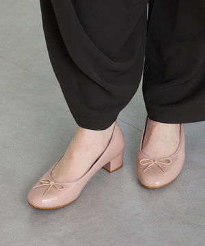 ラウンドトゥヒールレインパンプス/R-1023