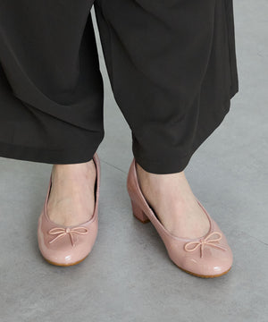 ラウンドトゥヒールレインパンプス/R-1023