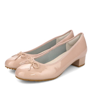 ラウンドトゥヒールレインパンプス/R-1023